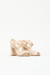 Prada Patent Block Heel Sandal