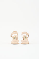 Prada Patent Block Heel Sandal