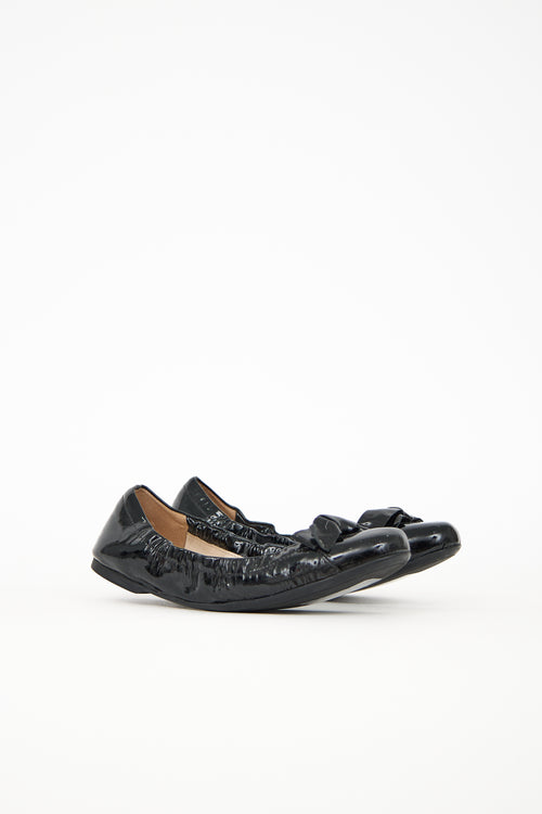 Prada Patent Bow Flat