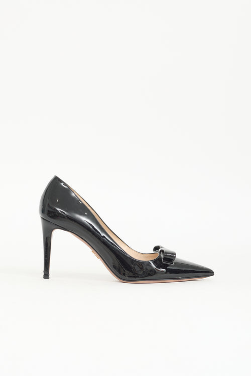 Prada Patent Bow Pump