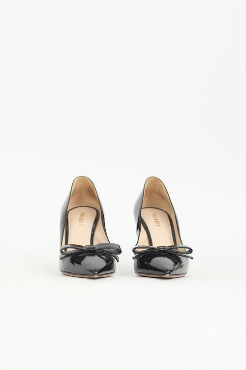 Prada Patent Bow Pump