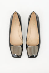 Prada Patent Hardware Pump