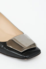 Prada Patent Hardware Pump