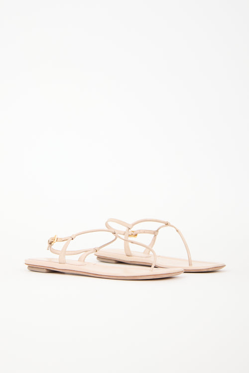 Prada Patent Leather Sandal
