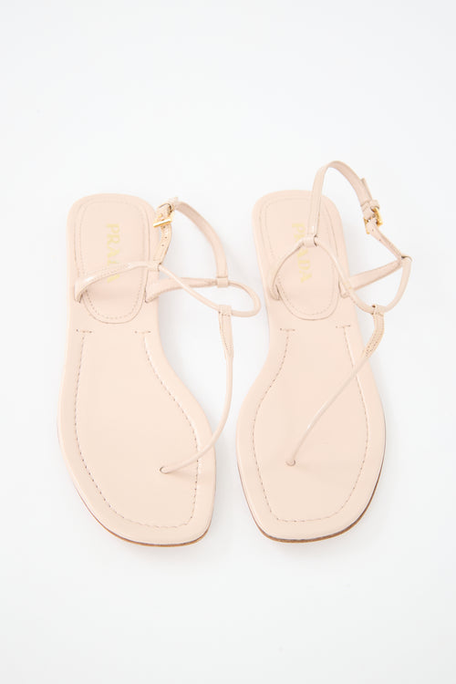 Prada Patent Leather Sandal