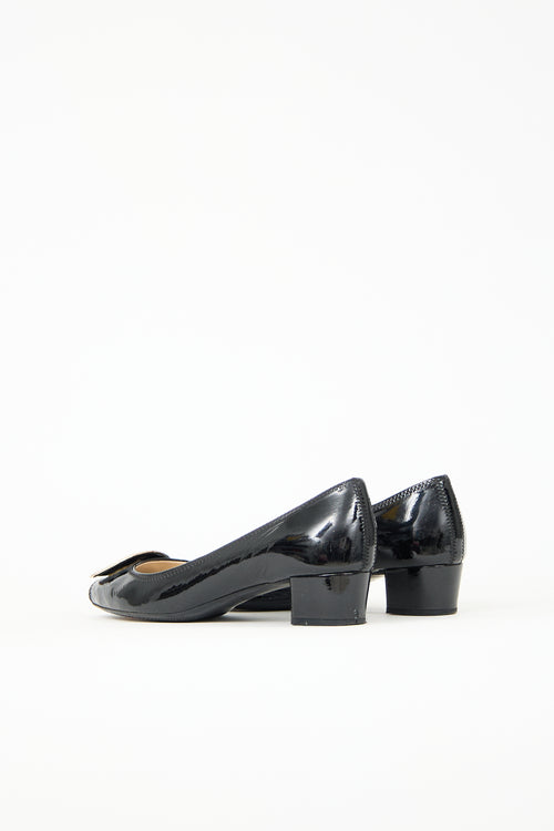 Prada Patent Leather Buckle Heel