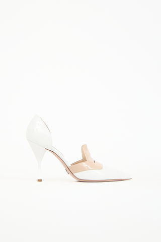 Prada Patent Leather Two-Tone Pump