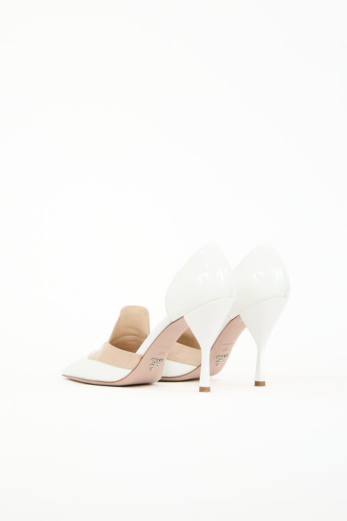 Prada Patent Leather Two-Tone Pump