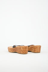 Prada Patent Platform Sandal