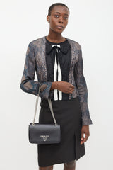 Prada Patent Saffiano Crossbody Bag