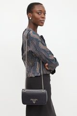 Prada Patent Saffiano Crossbody Bag