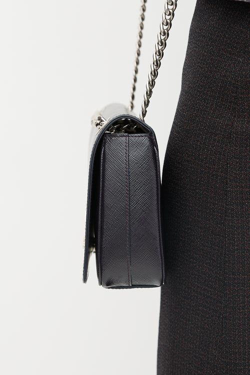 Prada Patent Saffiano Crossbody Bag