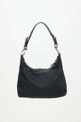 Prada Patent & Nylon Logo Shoulder Bag