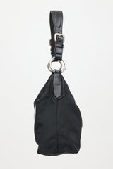 Prada Patent & Nylon Logo Shoulder Bag