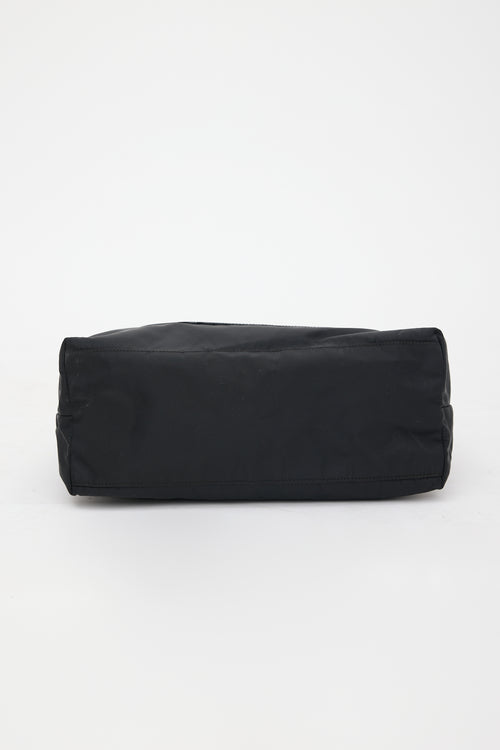 Prada Patent & Nylon Logo Shoulder Bag