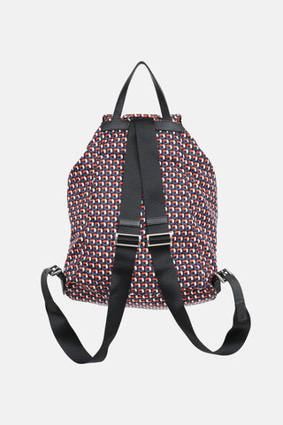 Prada Geometric Nylon Backpack