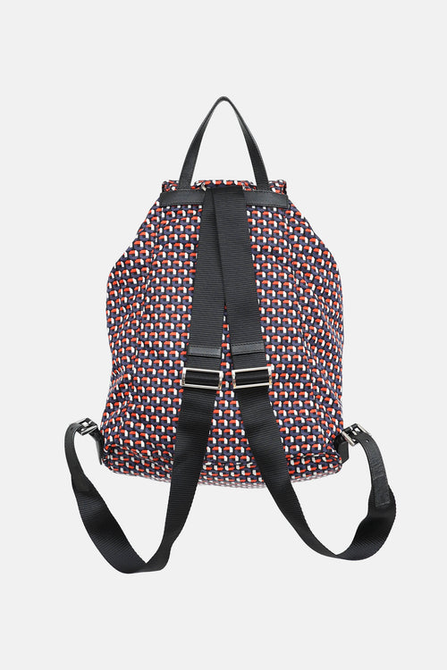 Prada Geometric Nylon Backpack