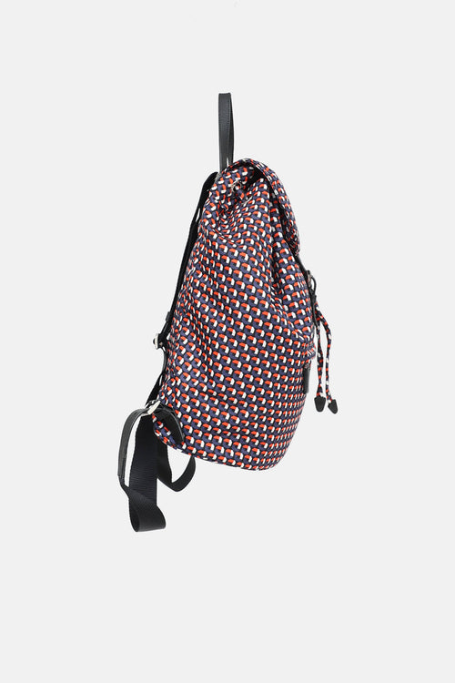 Prada Geometric Nylon Backpack