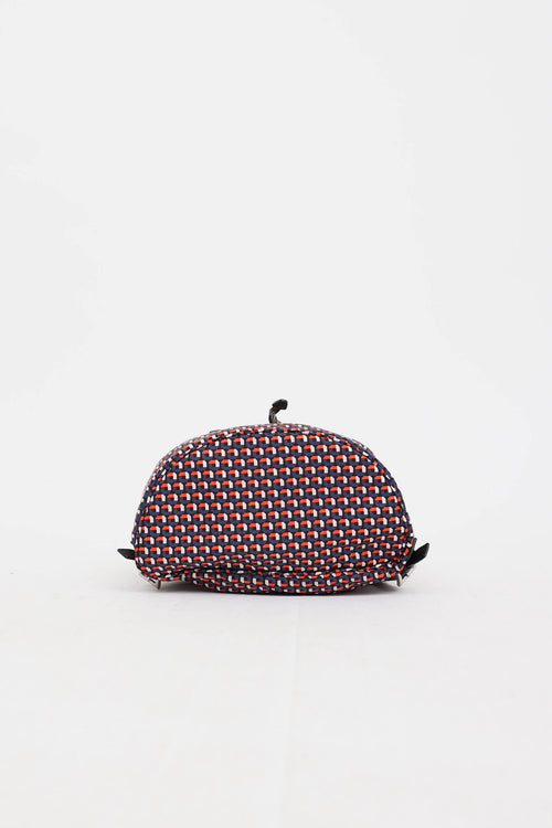 Prada Geometric Nylon Backpack