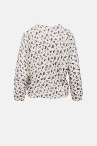 Prada Wool Floral Knit Sweater