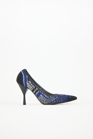Prada Patterned Knit Pump
