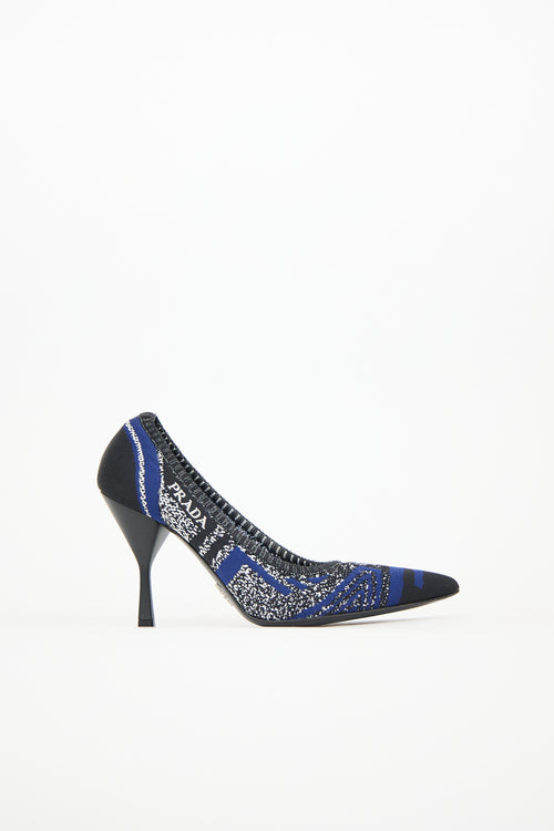 Prada Patterned Knit Pump