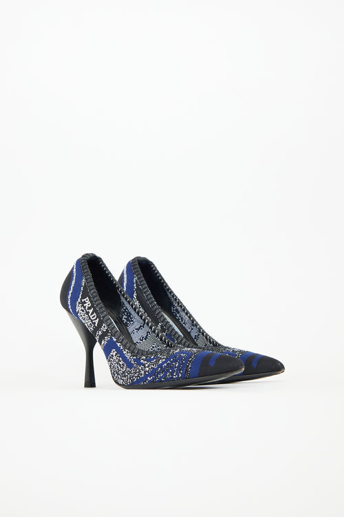 Prada Patterned Knit Pump