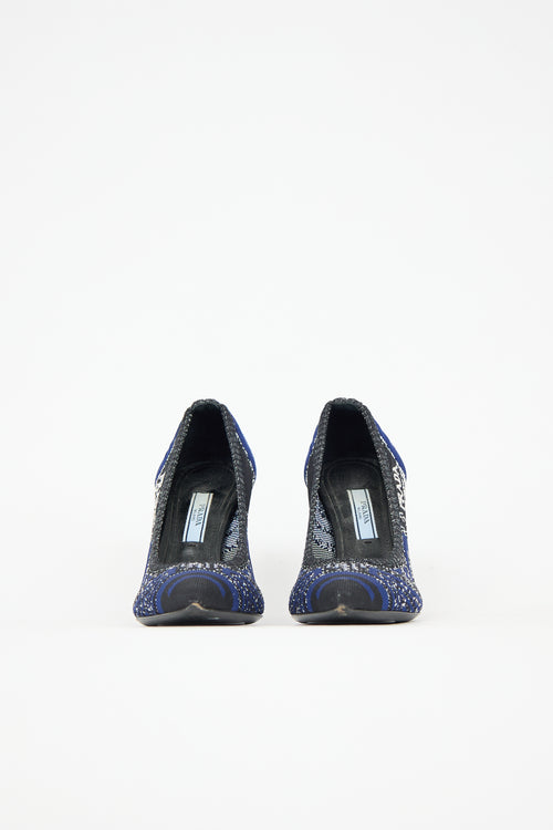 Prada Patterned Knit Pump