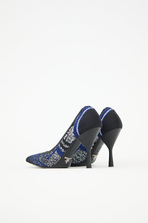 Prada Patterned Knit Pump