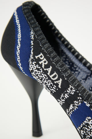 Prada Patterned Knit Pump