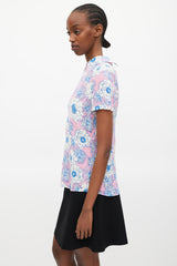 Prada Pink & Multicolour Floral Shirt