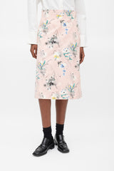 Prada Pink & Multicolour Floral Skirt