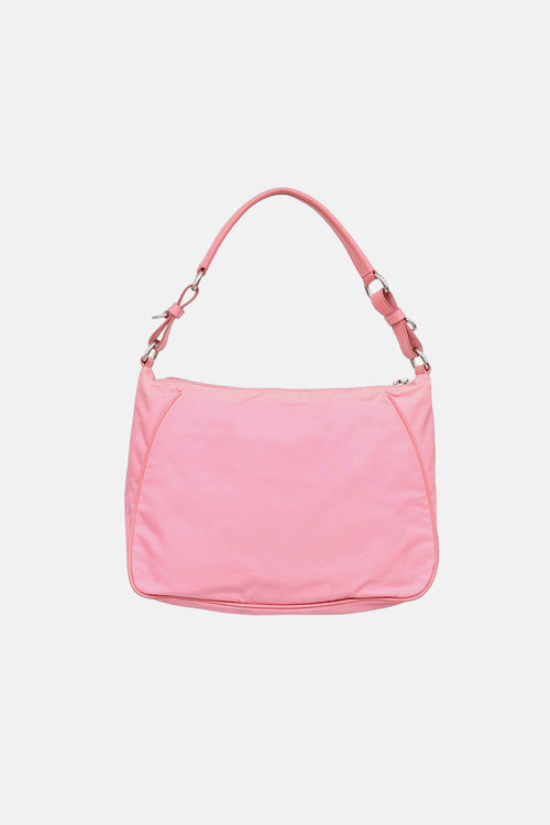 Prada Nylon & Saffiano Leather Shoulder Bag