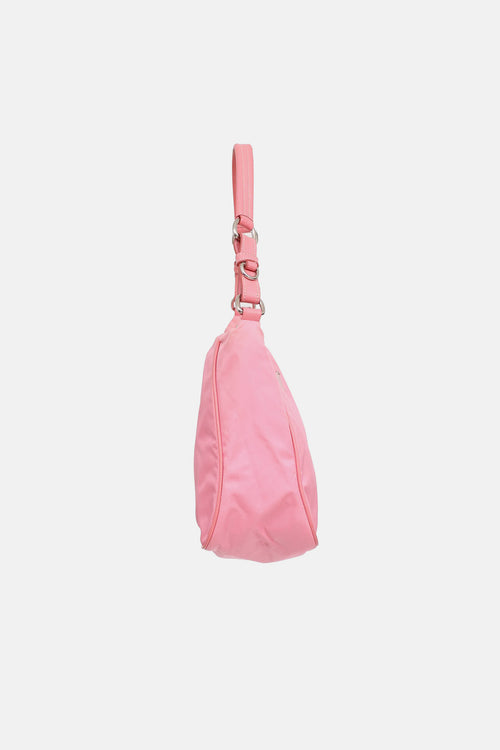Prada Nylon & Saffiano Leather Shoulder Bag