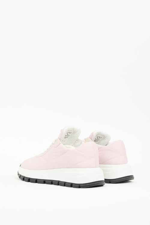 Prada Pink Nylon Piuma Sneaker