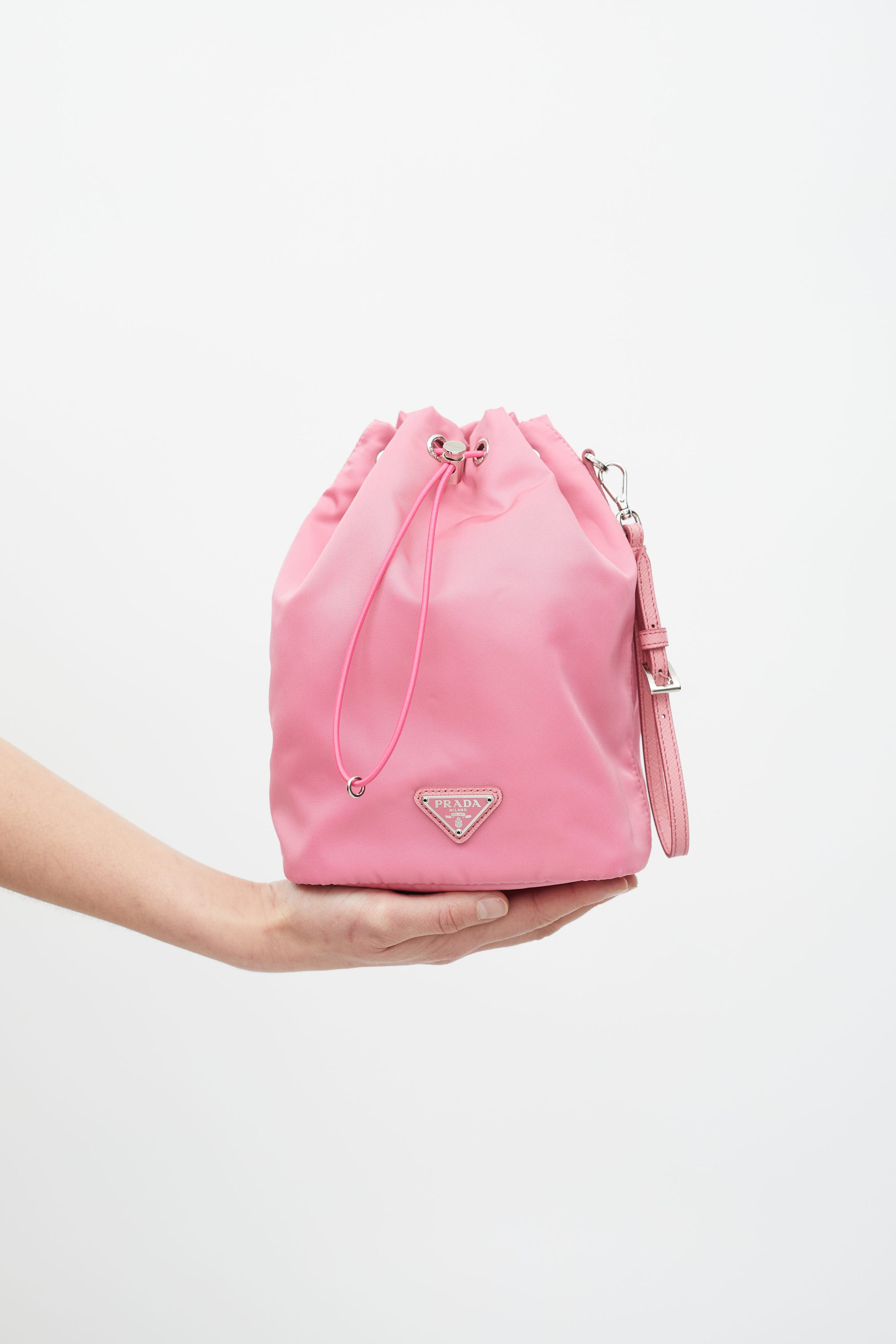 Prada Belt Bag Nylon Pink in Nylon with Silver-tone - US