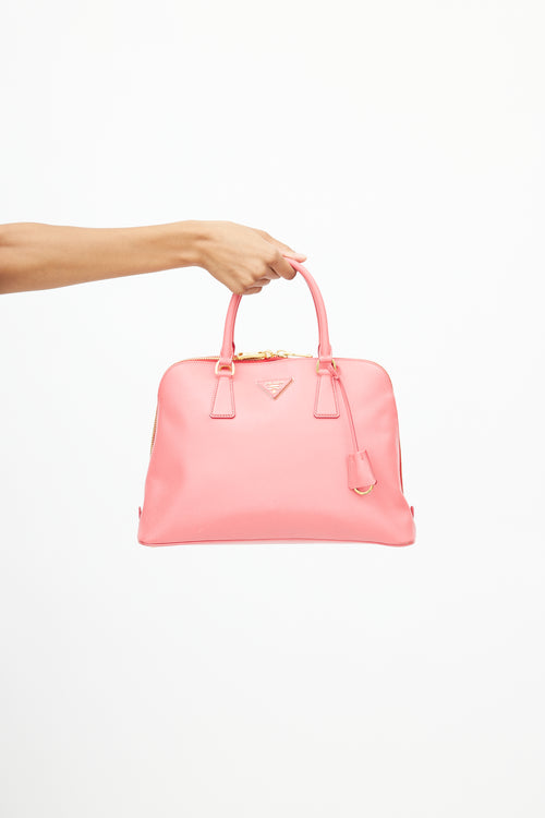 Prada // Pink Medium Saffiano Leather Double Bag – VSP Consignment