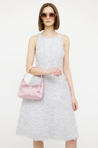 Prada 2021 Pink Crystal Re-Edition Bag