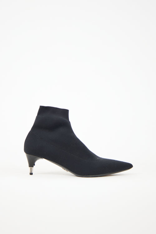 Prada Pointed Toe Sock Bootie