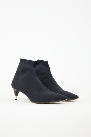 Prada Pointed Toe Sock Bootie