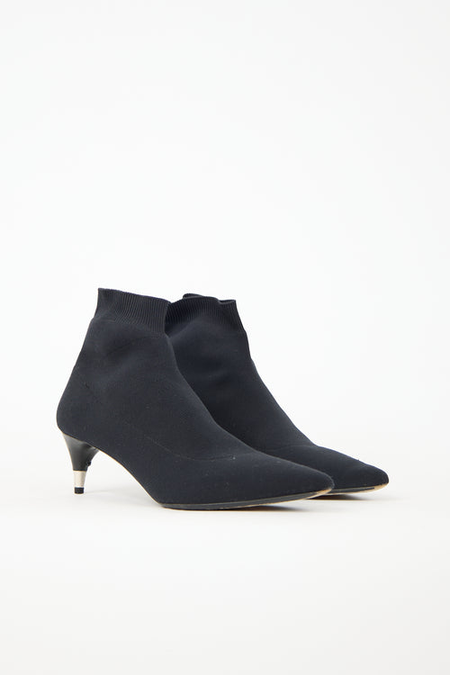 Prada Pointed Toe Sock Bootie