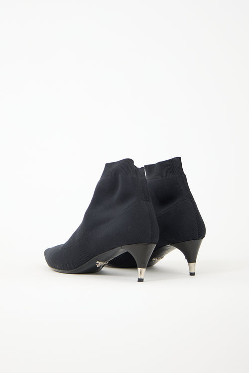 Prada Pointed Toe Sock Bootie