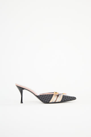 Prada Spring 2003 Printed Floral Mule