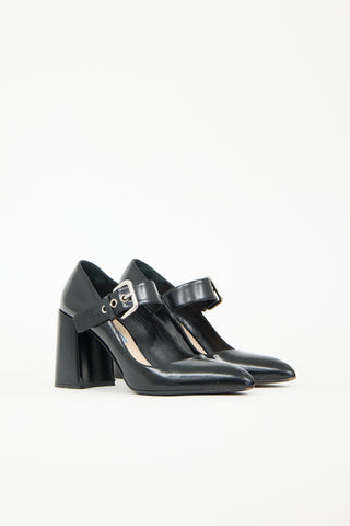 Prada Leather Mary Jane Pump