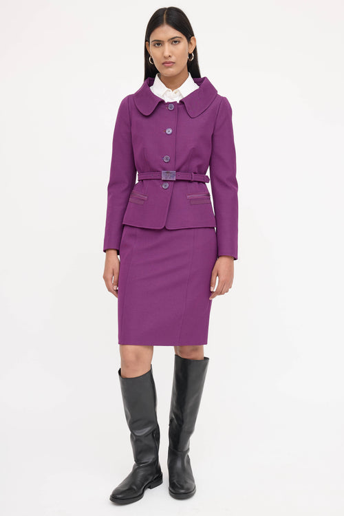 Prada Skirt Suit Co-Ord Set