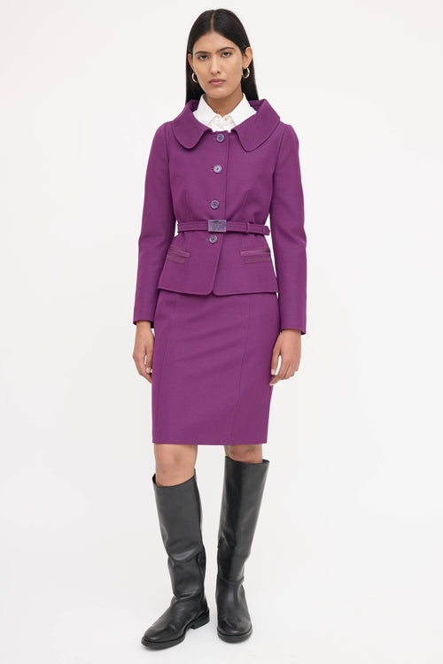 Prada Skirt Suit Co-Ord Set