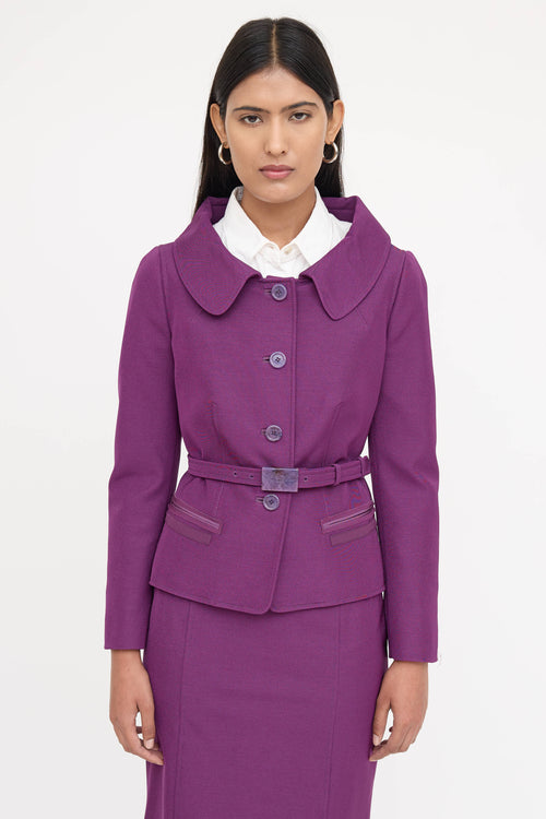 Prada Skirt Suit Co-Ord Set