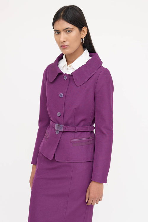 Prada Skirt Suit Co-Ord Set