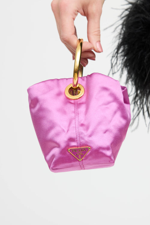 Prada Satin Raso Wrist Bag