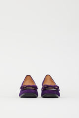 Prada Purple Suede Bow Pump